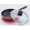 TPR NS Glamour Fry Pan with Lid (Red) - 26 cm