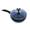TPR NS Glamour Fry Pan With Lid (Ash)- 28cm
