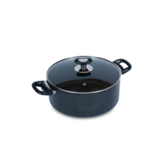 TPR NS GLAMOUR CASSEROLE WITH LID (ASH) - 24CM
