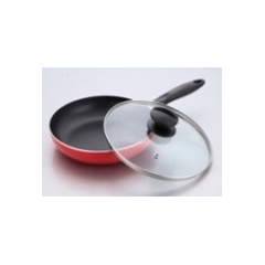 TPR NS GLAMOUR FRY PAN WITH LID IB (RED) - 26CM
