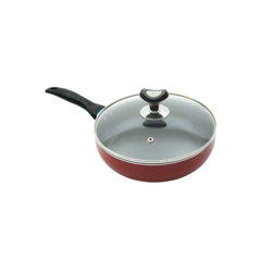 Vision NS Glamour Fry-Pan with Lid IB (Red) - 24cm