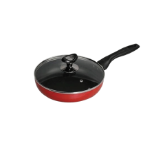 TPR NS REGULAR FRY PAN WITH LID (RED) - 26 CM