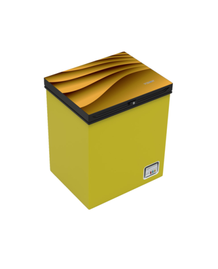 VSN GD Chest Freezer RE-150L Lemon Yellow