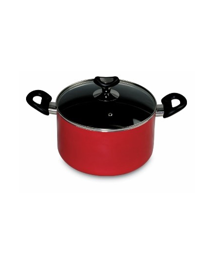 VSN NS Glamour Casserole with Lid (Red) - 24 cm