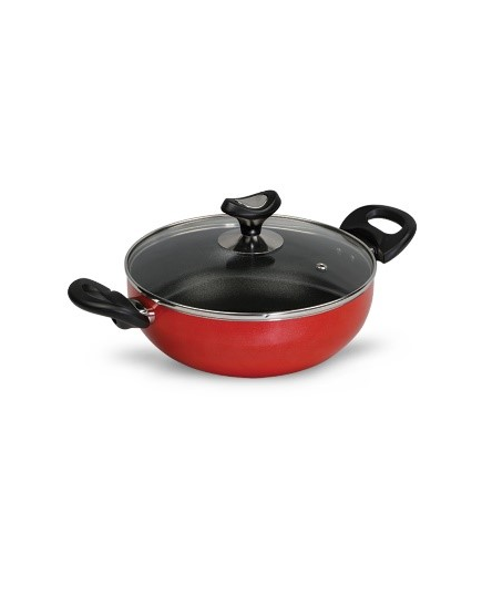 VSN NS Glamour Karai with Lid (Red) - 24 cm