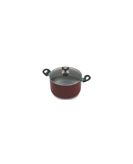 TPR NS Glamour Casserole With Lid (Red)- 28cm