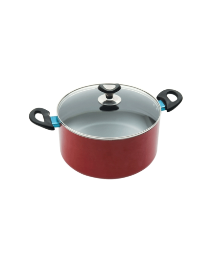 TPR NS Glamour Casserole With Lid (Red)- 28cm