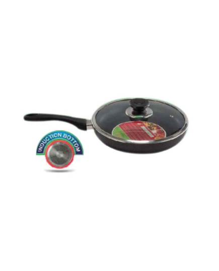 TPR NS Glamour Fry Pan with Lid (Ash) - 24cm