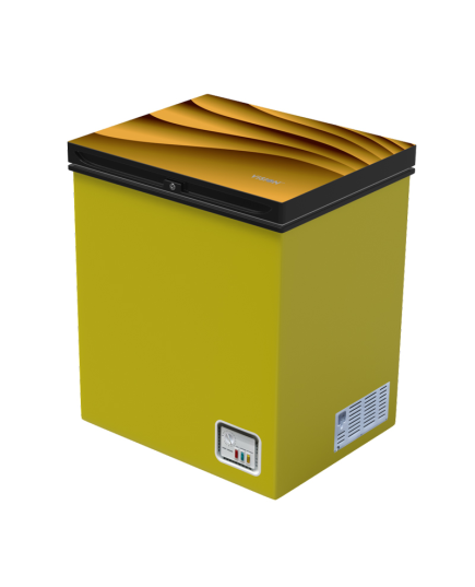 VSN GD Chest Freezer RE-150L Lemon Yellow