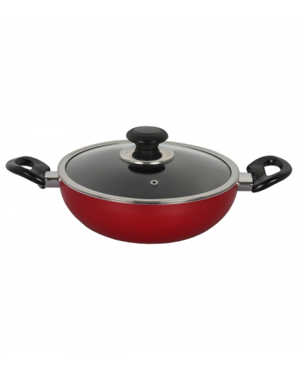 TPR NS Glamour Karai with Lid (Red) - 26 cm