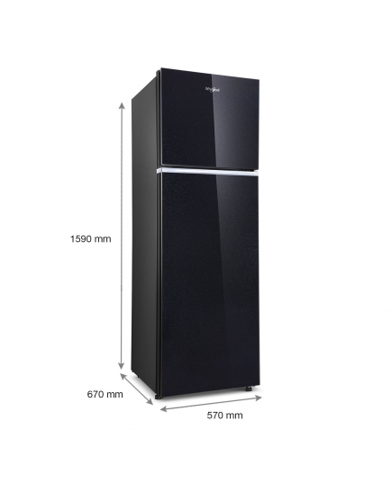 WHIRLPOOL NEO INV 258GD PRM CRYSTAL BLACK BD 5 STAR (245L)