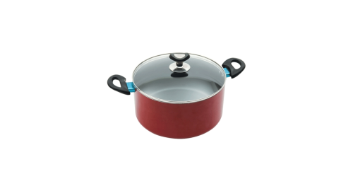 TPR NS Glamour Casserole with Lid (Red) - 26 cm