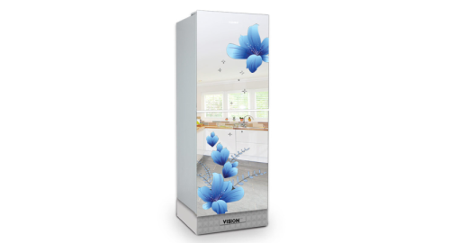 VSN GD Refrigerator RE-200L Mirror Blue FL-TM