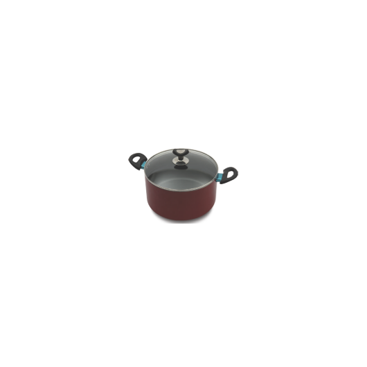 TPR NS Glamour Casserole with Lid (Red) - 24 cm
